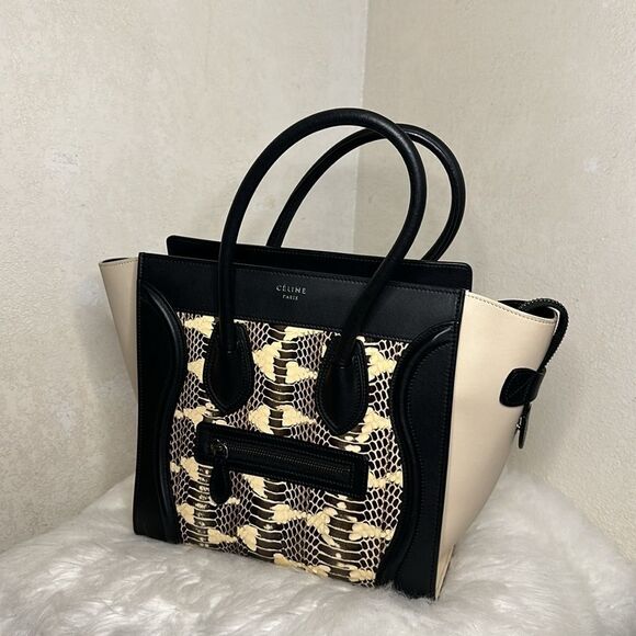 💯Authentic Celine Water Snake Leather Micro Luggage Handbag🍀 - Picture 12 of 17